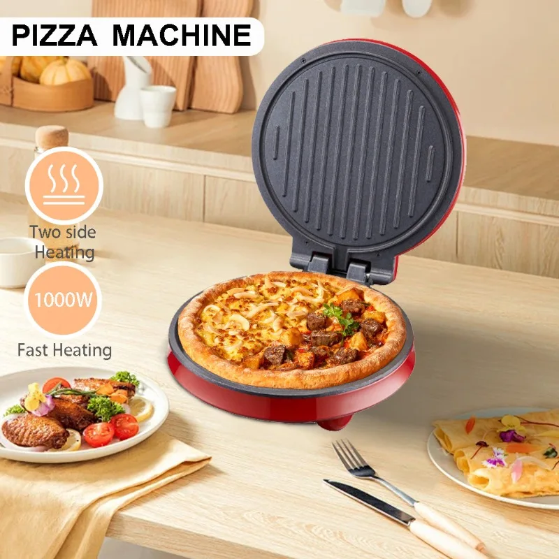 Commercial Printing Press - 110V Electric Pizza Machine, Double-sided Heating