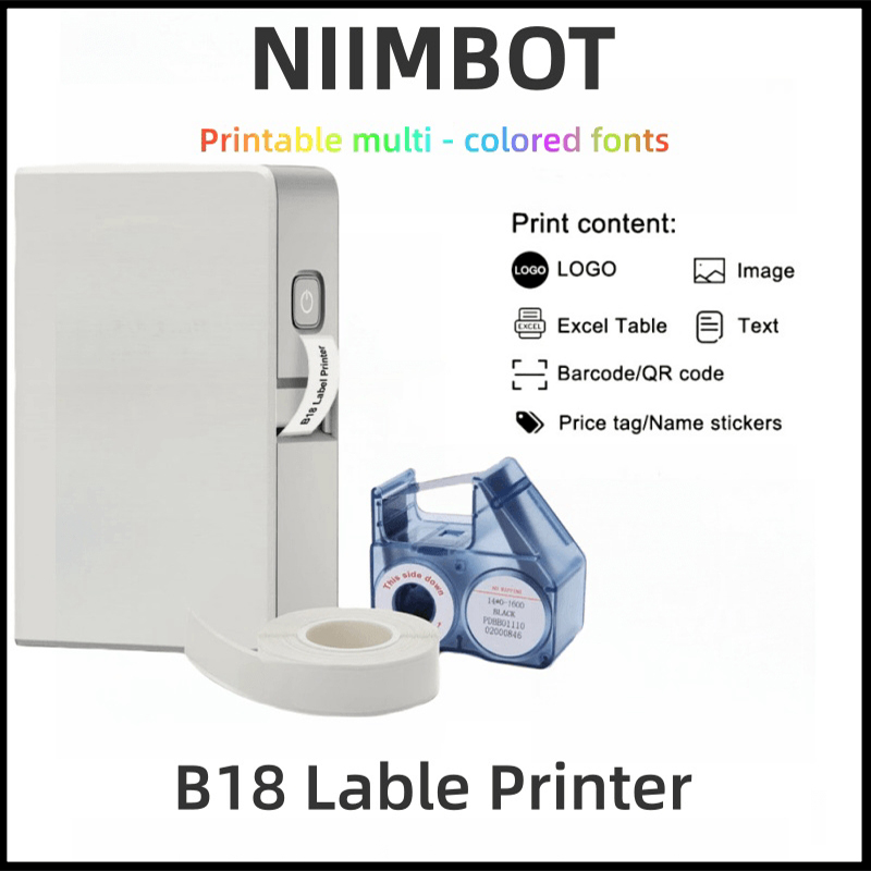 NIIMBOT B18 Color Label Printe - Commercial Printing Labels 评论和价格