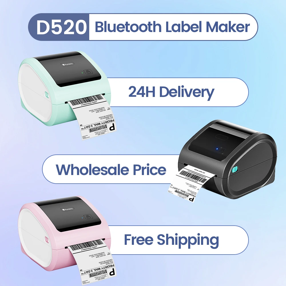 Wireless Bluethooth Shipping P - Commercial Label Printing Machine 评论和价格