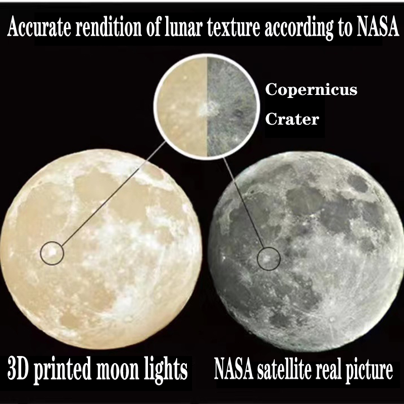 Creative 3D printed moon chand - Hall Commercial Printing 评论和价格