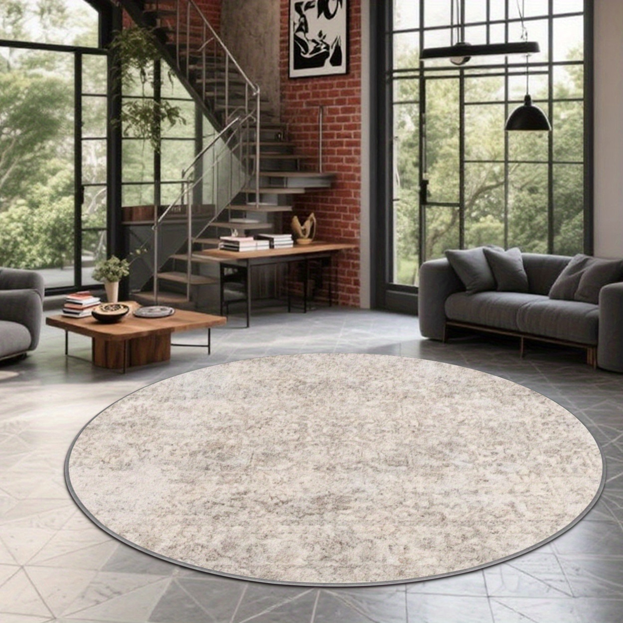 Abstract mottled round floor r - Hall Commercial Printing 评论和价格