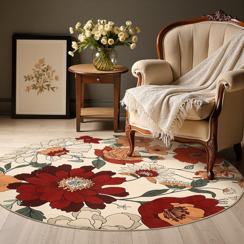 Round Living Room Carpet Vinta - Commercial Printing Online 评论和价格