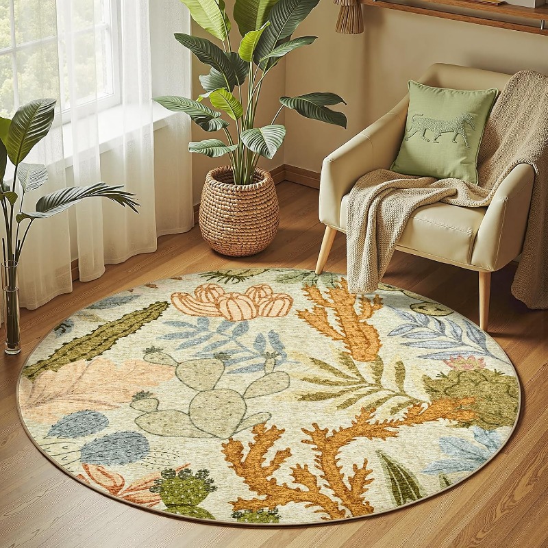 Round Living Room Carpet Vinta - Commercial Printing Online 评论和价格