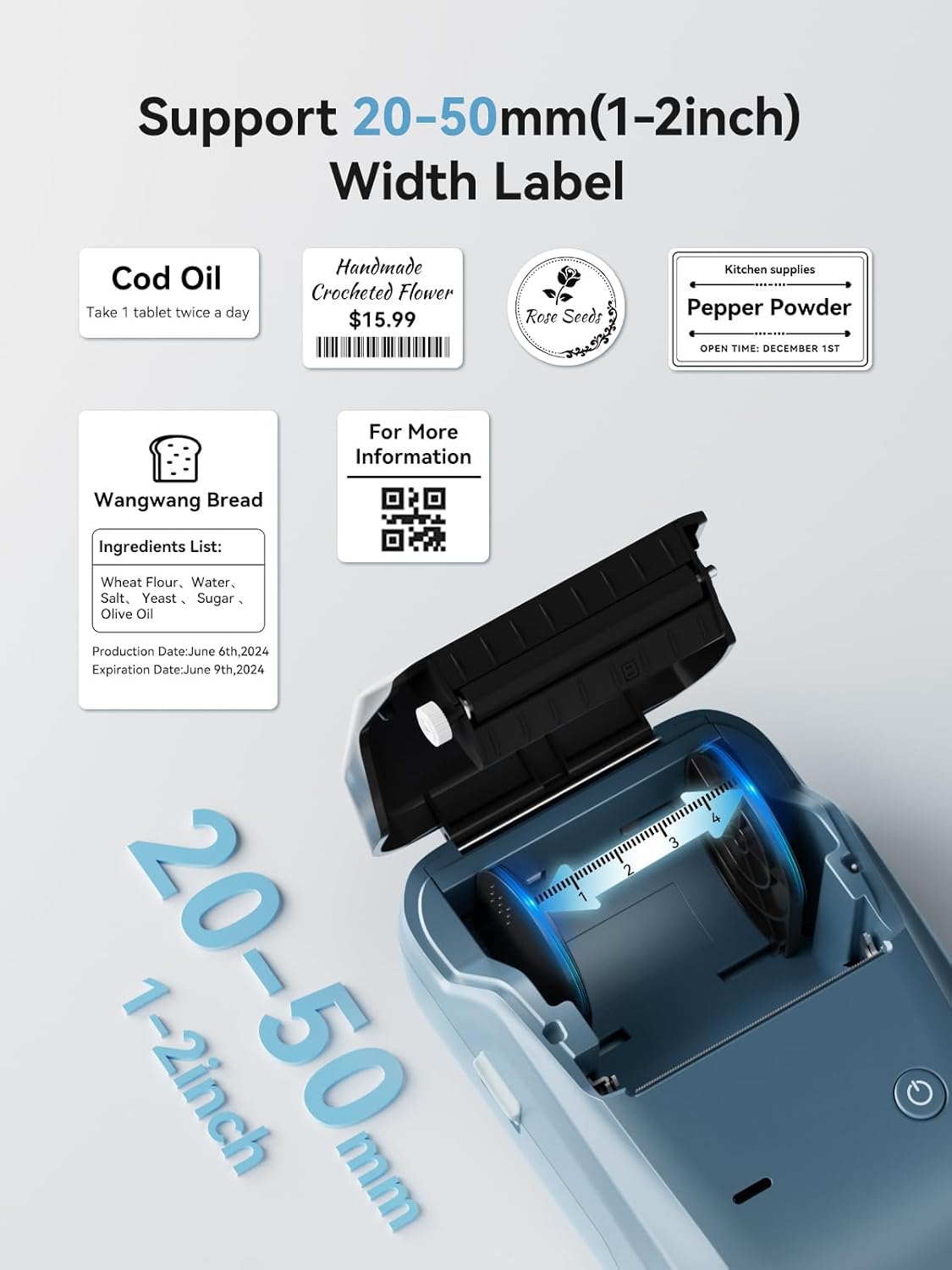 Niimbot B1 Printer Thermal Blu - Commercial Printing Labels 评论和价格
