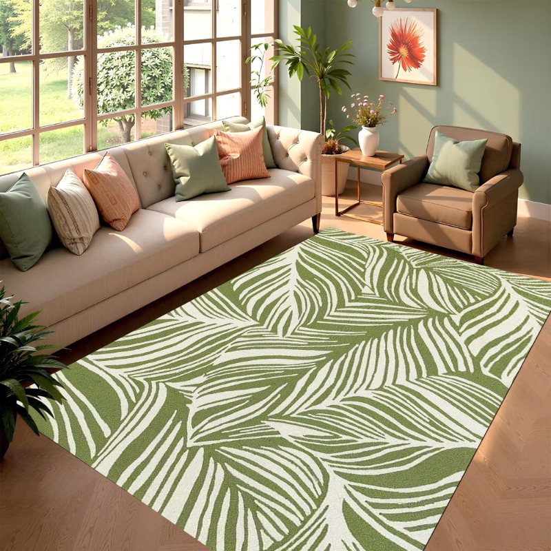 Green Leaf Carpet Nordic Style - Hall Commercial Printing 评论和价格