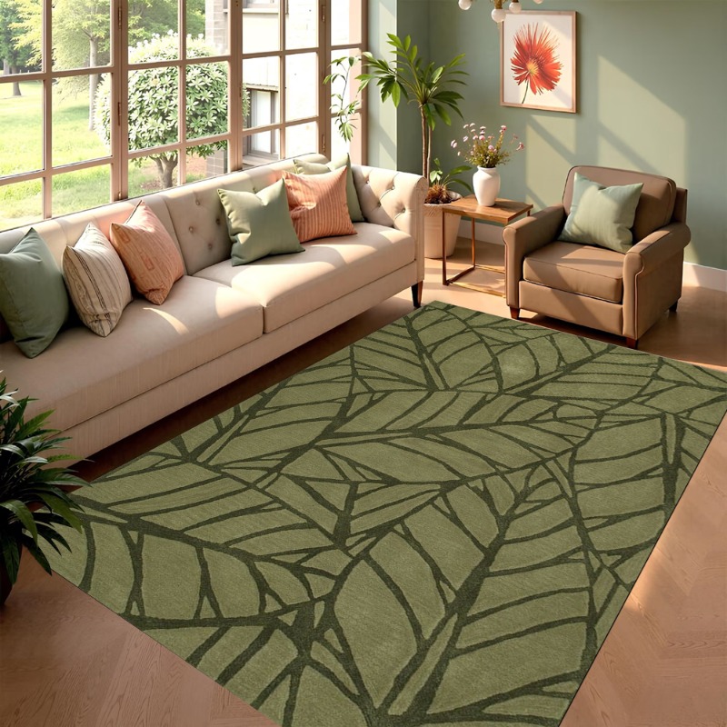 Green Leaf Carpet Nordic Style - Hall Commercial Printing 评论和价格