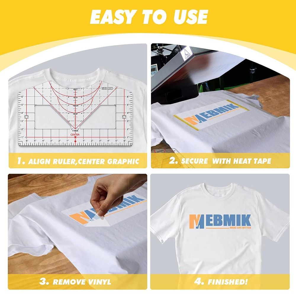 Tshirt Ruler Guide for Vinyl A - Commercial Printing Press 评论和价格